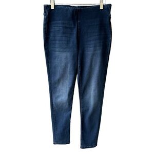 Soft Surroundings Jeans Pants Blue Wash Denim Pullon Stretch Preppy Boho Small